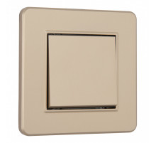Выключатель одноклавишный Arte Milano SET16-1-30-1 shampan