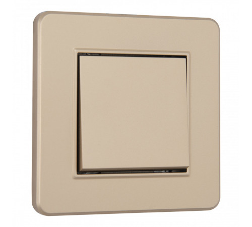 Выключатель одноклавишный Arte Milano SET16-1-30-1 shampan