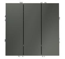 Выключатель трехклавишный Voltum S70 VLS030106