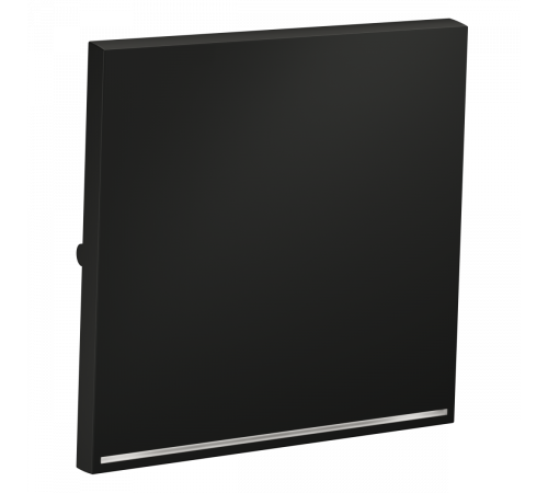 Клавиша для выключателя/переключателя одноклавишного с подсветкой Voltum S70 (графит) VLS000207