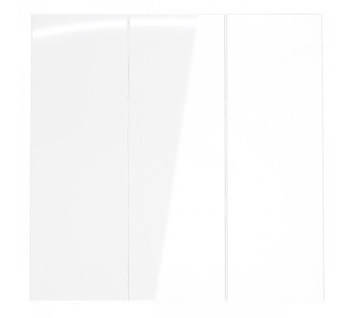 Клавиши для выключателя/переключателя трехклавишного Voltum S70 (белый глянцевый) VLS000501