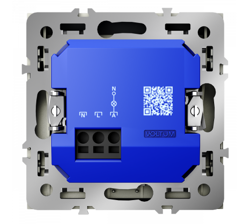 Выключатель встраиваемый Voltum S70 карточный 16А, (сталь) VLS010705