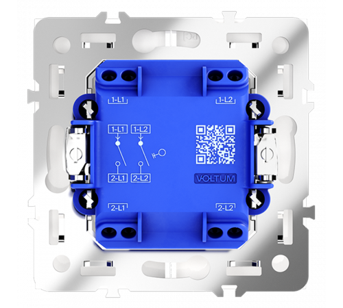 Выключатель двухклавишный Voltum S70 VLS020102 Выключатель двухклавишный Voltum S70 VLS020102