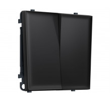 Комплект механизма 2-кл выключателя SIGMA Черный матовый 10A-250V QUANT PRO Ambrella Volt MS803010 (SP8030, PR115)