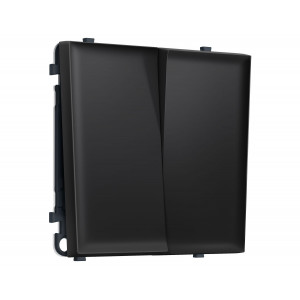 Комплект механизма 2-кл выключателя SIGMA Черный матовый 10A-250V QUANT PRO Ambrella Volt MS803010 (SP8030, PR115)
