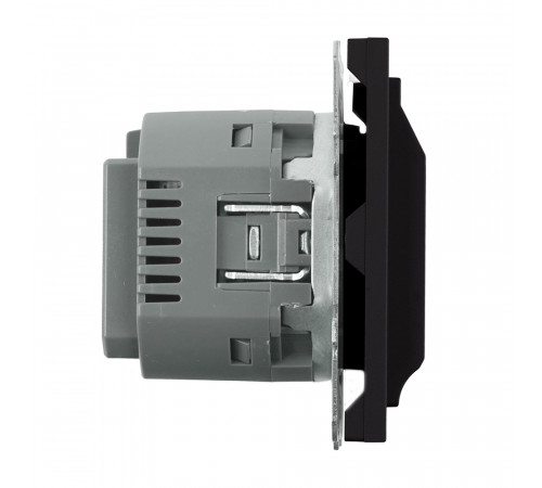 Выключатель карточный (механизм) Stekker Эмили 250В, 40А RSW40-5114-05 черный уголь soft touch 50700