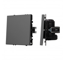 Выключатель перекрёстный 1 кл софт-тач серый базальт Arlight SWT-MKX1-SFPL-GR (250V, 10A) 054251(1)