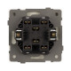 Механизм выключателя одноклавишный перекрёстный Arlight SWT-TENDO-MKX1-PL-GD (230V, 10A) 054057