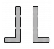 Модули подсветки клавиш выключателя/переключателя двухклавишного Voltum S70 VLS080401