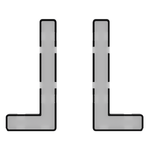 Модули подсветки клавиш выключателя/переключателя двухклавишного Voltum S70 VLS080401