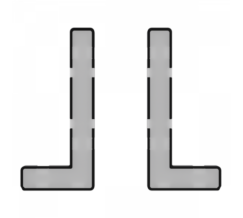 Модули подсветки клавиш выключателя/переключателя двухклавишного Voltum S70 VLS080401
