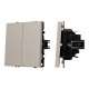 Выключатель 2 кл софт-тач кашемир Arlight SWT-MK02-SFPL-CA (250V, 10A) 059419(1)