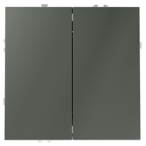 Перекрестный переключатель встраиваемый Voltum S70 двухклавишный 10А, (титан) VLS020506