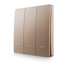 Выключатель кинетический 3кл., IP44, 2,4 ГГц, Smart, беж. Apeyron 04-77