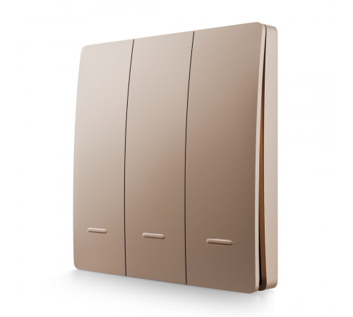 Выключатель кинетический 3кл., IP44, 2,4 ГГц, Smart, беж. Apeyron 04-77