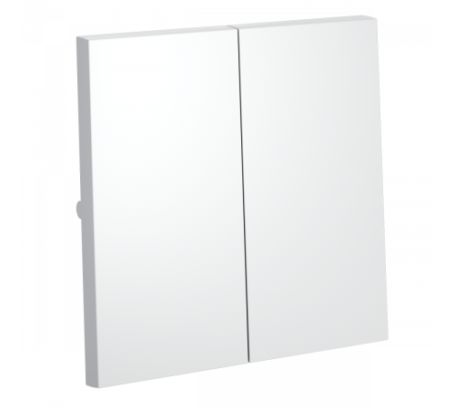 Клавиши для выключателя/переключателя двухклавишного Voltum S70 (белый матовый) VLS000302