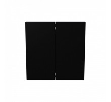 Выключатель двухклавишный 10A 250V с накладкой (soft touch) Jasmart FD3023PBM