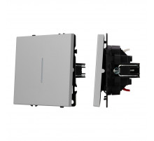 Выключатель звонковый 1 кл подсветка софт-тач никель Arlight SWT-MKR1-SFPL-L-IS (250V, 10A) 061784(1)