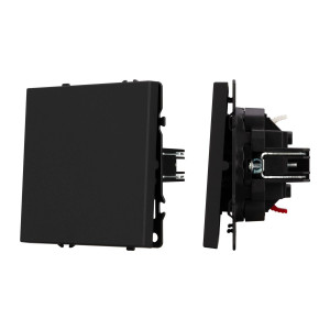 Выключатель звонковый 1 кл софт-тач черный оникс Arlight SWT-MKR1-SFPL-BK (250V, 10A) 054270(2)