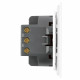 Выключатель двухклавишный Stekker Мия RSW10-3111-01 белая магнолия 50788