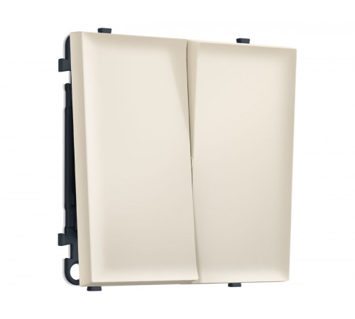 Комплект механизма 2-кл перекрестного выключателя SIGMA Бежевый матовый 10A-250V QUANT PRO Ambrella Volt MS323030 (SP3230, PR125)