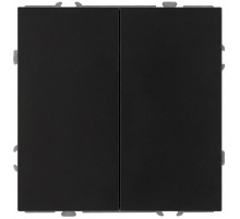 Переключатель Эра Galaxy 15-1106-05 двойной 10АХ-250В IP20 антрацит Б0070700