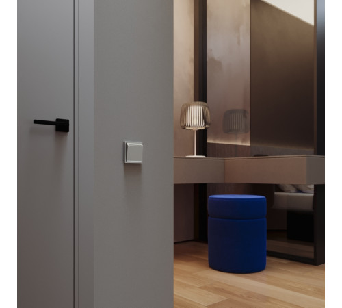 Выключатель встраиваемый Voltum S70 карточный 16А, (сталь) VLS010705