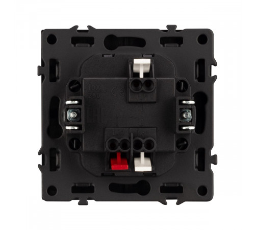 Механизм выключателя одноклавишный проходной Arlight SWT-NOBE-MKP1-SFPL-BK (230V, 10A) 054246