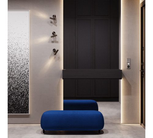 Клавиши для выключателя/переключателя двухклавишного с подсветкой Voltum S70 (капучино) VLS000414