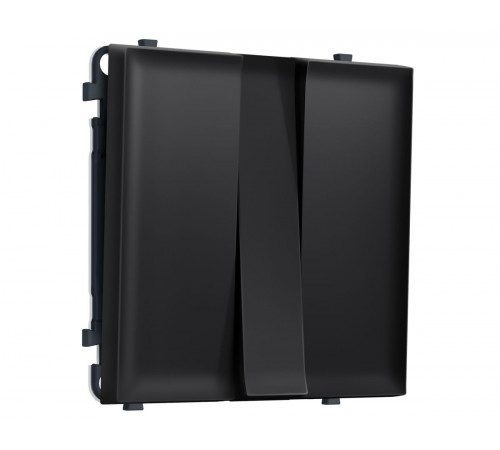 Комплект механизма 3-кл выключателя SIGMA Черный матовый 10A-250V QUANT PRO Ambrella Volt MS805010 (SP8050, PR133)