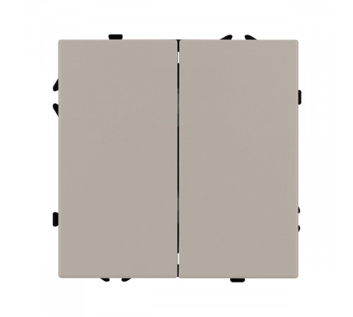 Механизм выключателя двухклавишный проходной Arlight SWT-NOBE-MKP2-SFPL-CA (230V, 10A) 059422