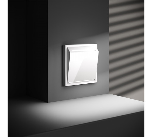 Выключатель встраиваемый Voltum S70 карточный 16А, (белый глянцевый) VLS010701