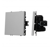 Выключатель перекрёстный 1 кл софт-тач никель Arlight SWT-MKX1-SFPL-IS (250V, 10A) 059429(1)