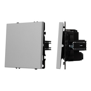 Выключатель перекрёстный 1 кл софт-тач никель Arlight SWT-MKX1-SFPL-IS (250V, 10A) 059429(1)