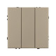Выключатель 3 кл софт-тач золотой песок Arlight SWT-MK03-SFPL-GD (250V, 10A) 061798(1)