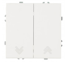 Выключатель двухклавишный Stekker Эмили RSW10-5116-01 белый фарфор soft touch 50822