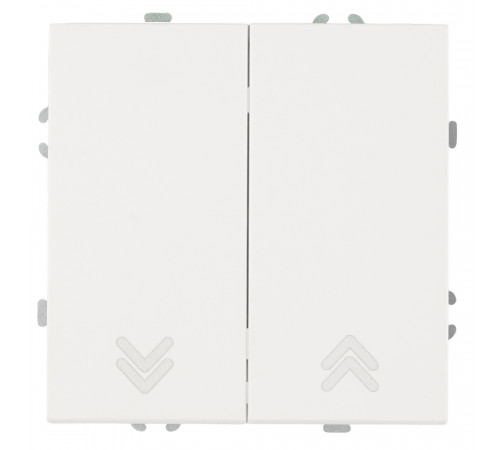 Выключатель двухклавишный Stekker Эмили RSW10-5116-01 белый фарфор soft touch 50822