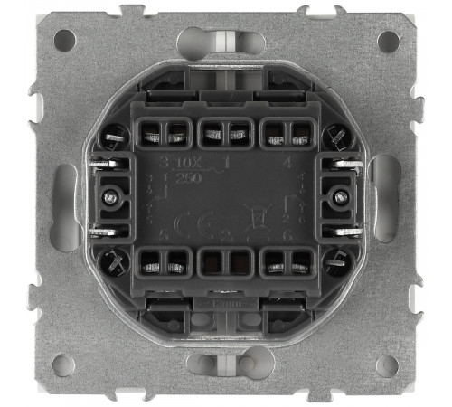 Переключатель перекрестный ЭРА Galaxy 15-1110-01 двойной 10АХ-250В белый Б0070773