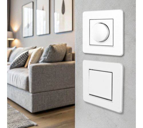Выключатель одноклавишный Arte Milano SET16-1-30-1 white