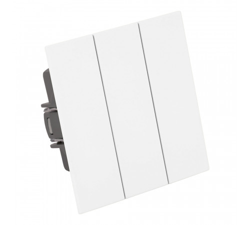 Выключатель 3-клавишный (механизм) Stekker Мия 250В 10А RSW10-3108-01 белая магнолия 50430