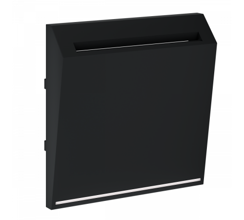 Накладка для выключателя карточного Voltum S70 (черный матовый) VLS002608