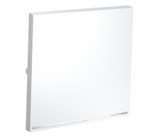 Клавиша для выключателя/переключателя одноклавишного с подсветкой Voltum S70 (белый матовый) VLS000202