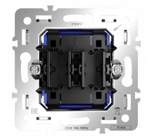 Механизм выключателя с самовозвратом двухклавишного 10А Voltum S70 VLS0206M