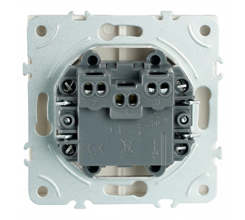 Выключатель двухклавишный Stekker Эмили RSW10-5116-01 белый фарфор soft touch 50822