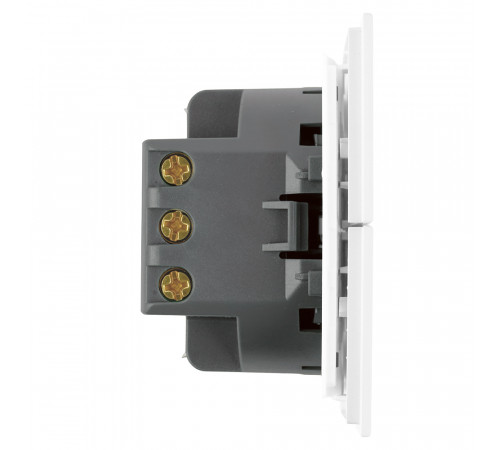 Переключатель 2-клавишный (механизм) Stekker Мия 250В 10А RSW10-3107-01 белая магнолия 50434