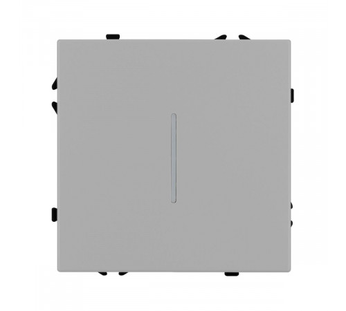 Выключатель проходной 1 кл подсветка софт-тач никель Arlight SWT-MKP1-SFPL-L-IS (250V, 10A) 059431(1)