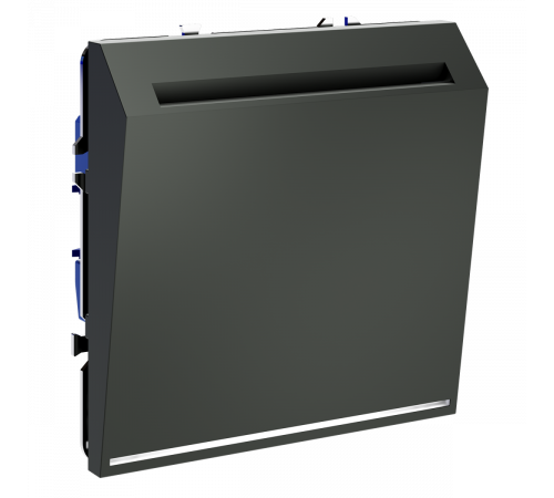 Выключатель встраиваемый Voltum S70 карточный 16А, (титан) VLS010706