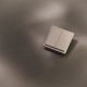 Клавиши для выключателя/переключателя двухклавишного S70 Metal (платина) Voltum VLSM000310