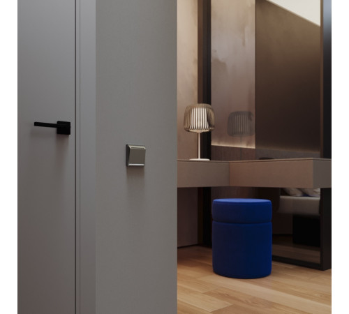 Выключатель встраиваемый Voltum S70 карточный 16А, (титан) VLS010706