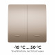 Выключатель кинетический 2кл., IP44, 2,4 ГГц, Smart, беж. Apeyron 04-76